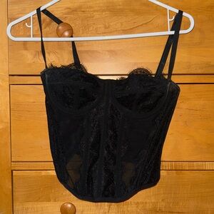 Women’s Black Lace Corset